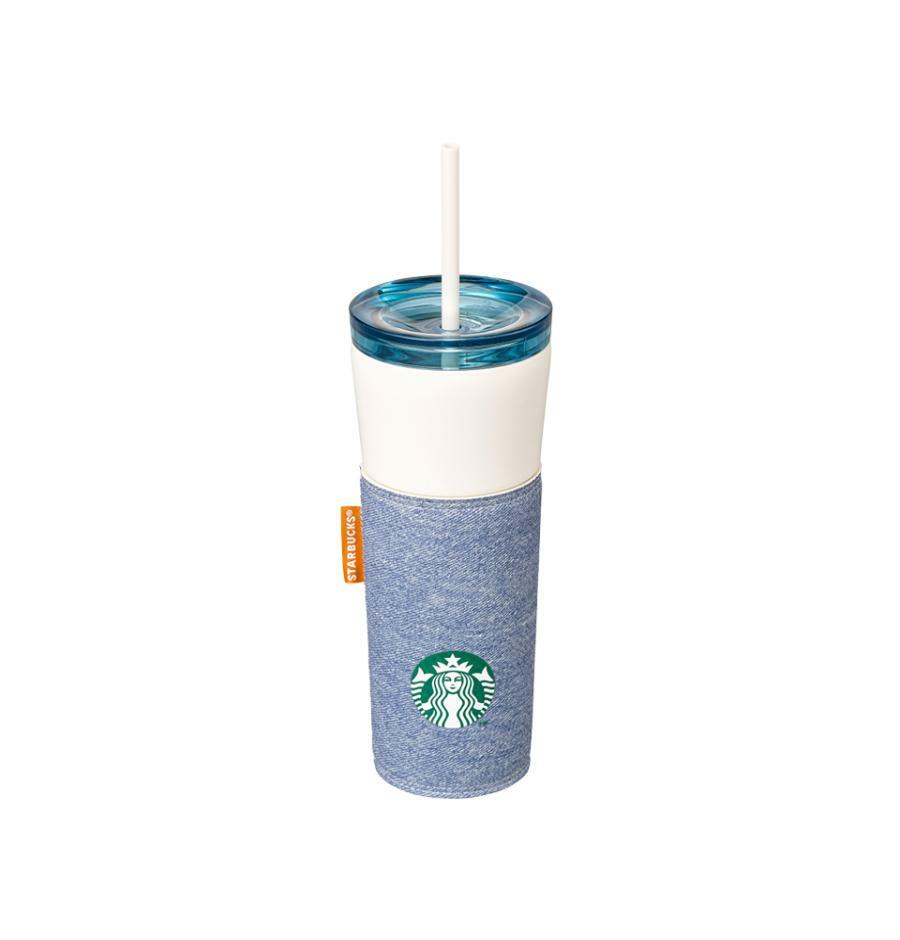 Vaso térmico Opera azul de acero inoxidable lavado 473 ml. Starbucks Corea Denim 2026