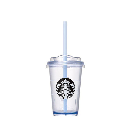 Mini vaso de plastico para bebidas frías azul lavado de 300 ml Starbucks Corea Denim 2026