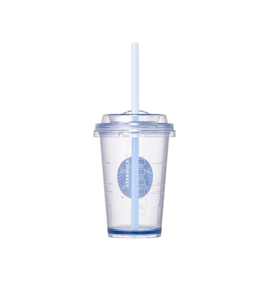 Mini vaso de plastico para bebidas frías azul lavado de 300 ml Starbucks Corea Denim 2026