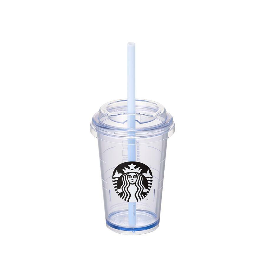 Mini vaso de plastico para bebidas frías azul lavado de 300 ml Starbucks Corea Denim 2026