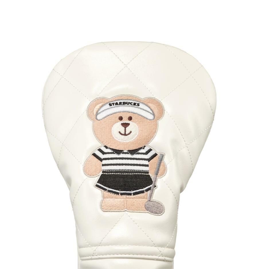 Funda para driver de golf (blanca) Starbucks Golf Corea 2026