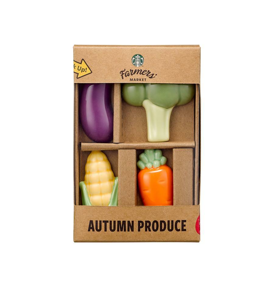 Juego de posacucharas para verduras de mercado agrícola (4 piezas) Farmers Market Starbucks Corea 2026