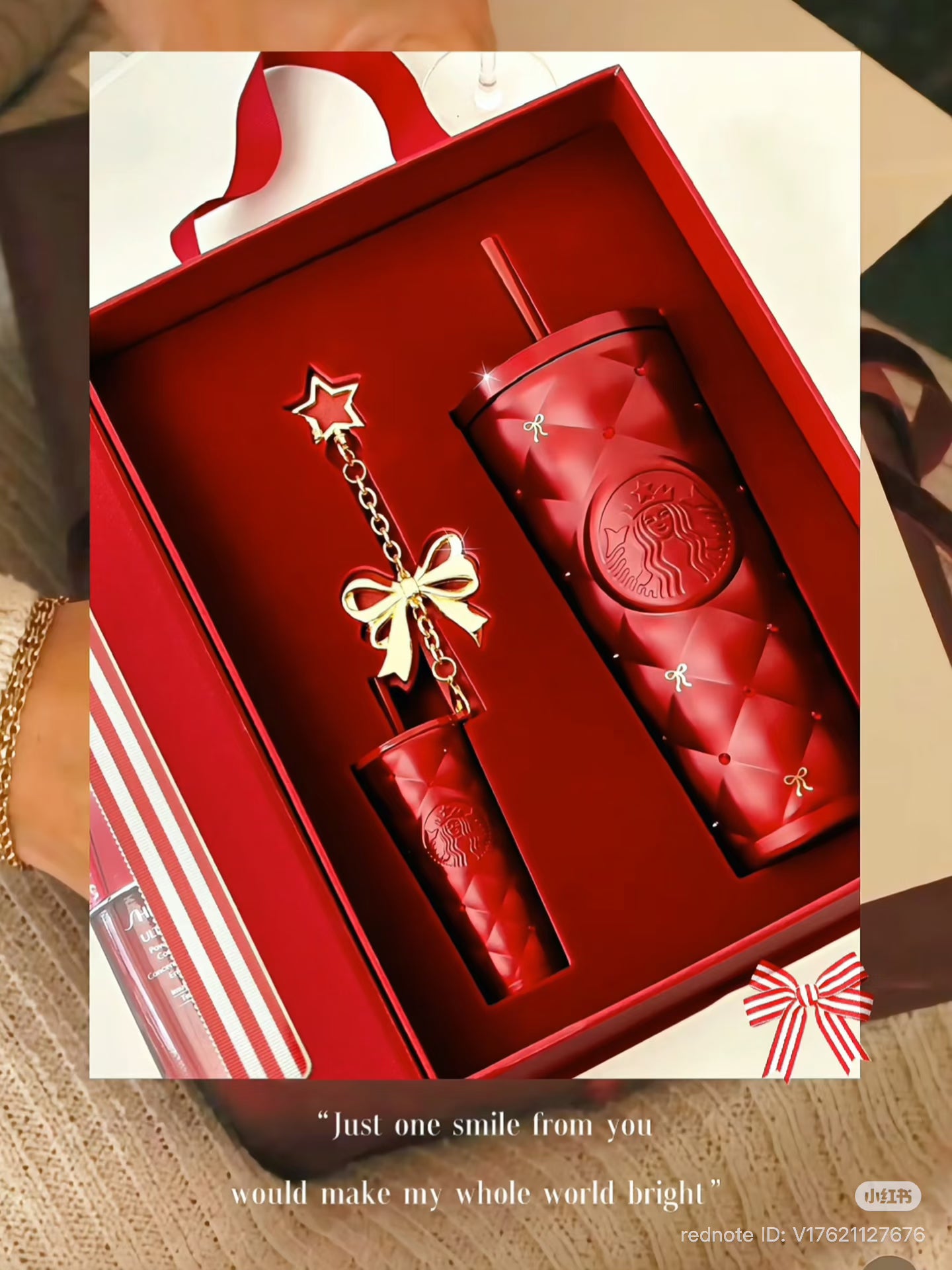 Starbucks China Christmas 2026 | Red Rhinestone Tumbler Gift Set