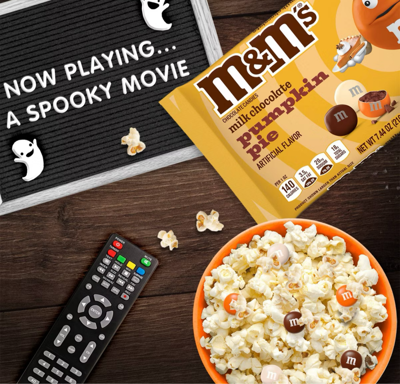 M&M's Halloween Milk Chocolate Pumpkin Pie Candy - 7.44oz