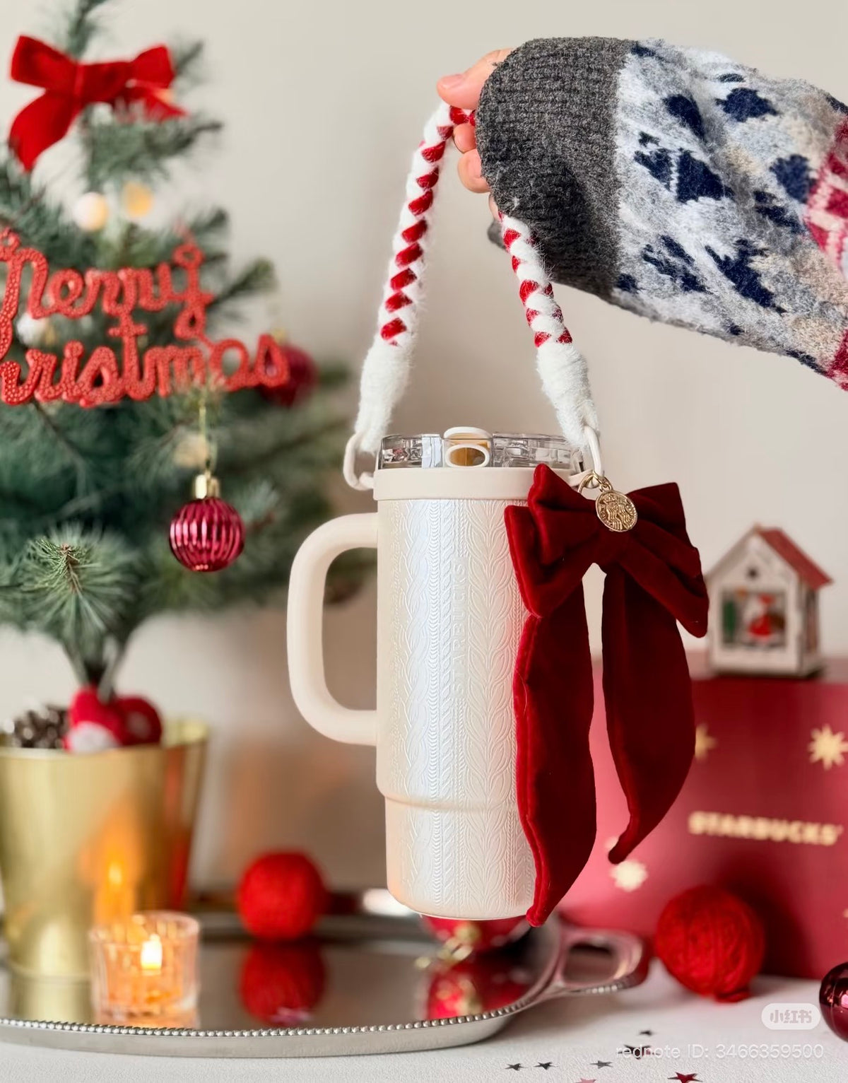 Starbucks China Christmas 2026 | White Stainless Steel Tumbler