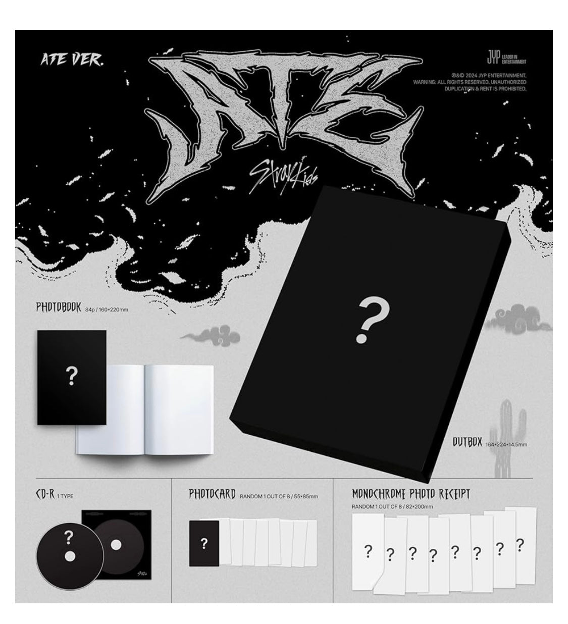 Pre venta Stray Kids - Álbum Mini [ATE] Set de 2 Versiones - Disponible desde el 19 de julio de 2024