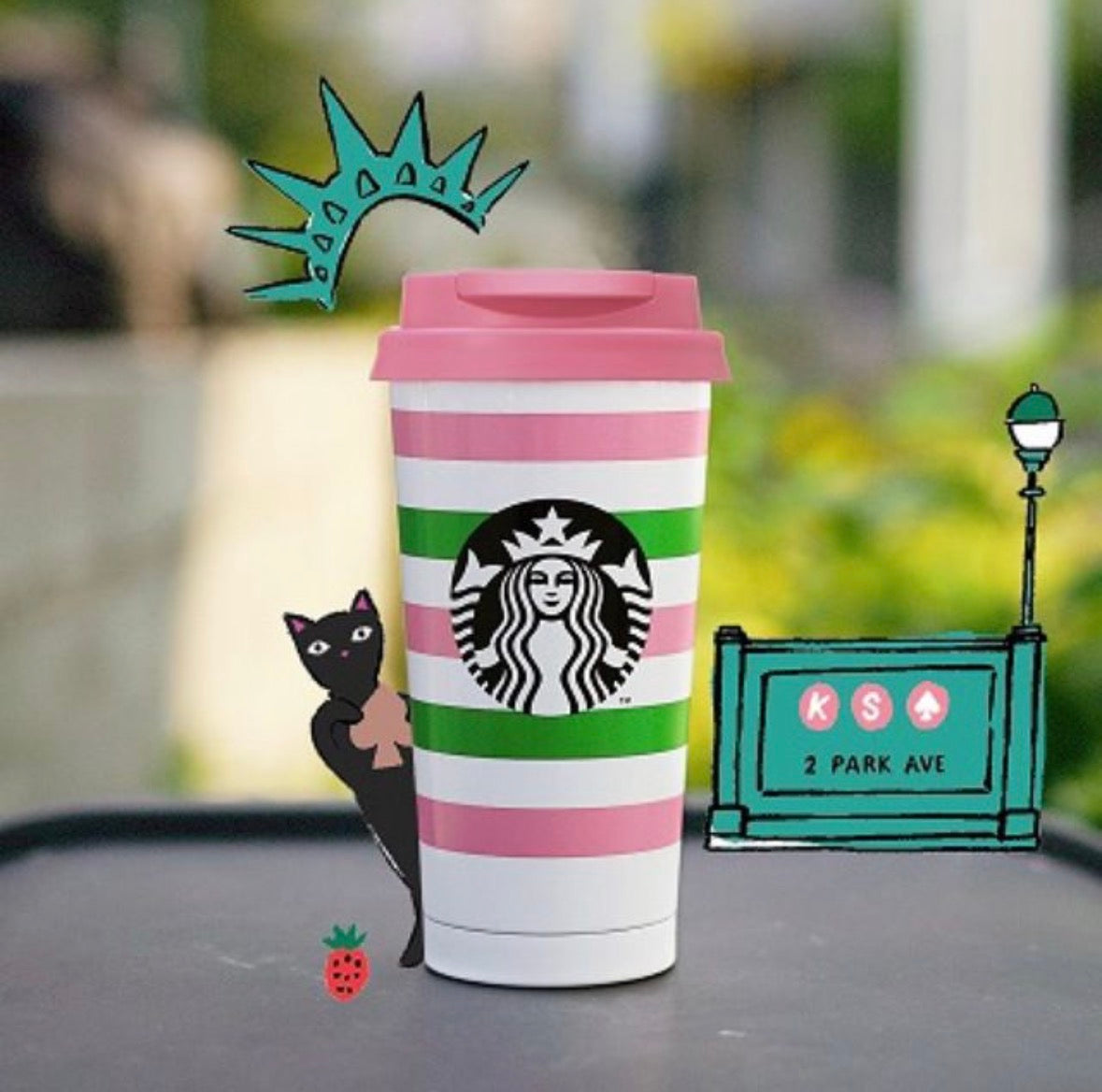 Elma stripes Kate Spade x Starbucks