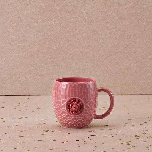 Taza de Cerámica 'Flor del Año del Dragón' 414ml