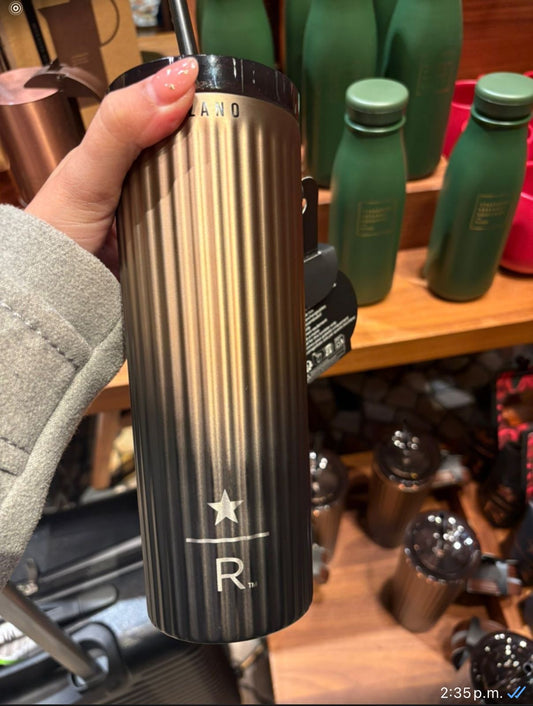 Vaso de Acero Inoxidable con dos tapas reserve Roastery Milan