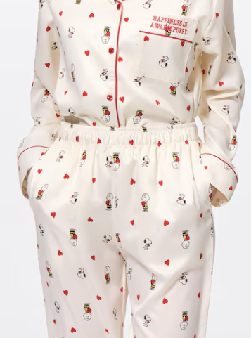 Pijama de GU x Peanuts | Manga Larga y Pantalón Largo