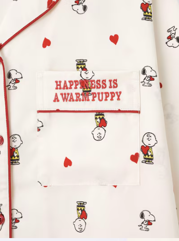 Pijama de GU x Peanuts | Manga Larga y Pantalón Largo