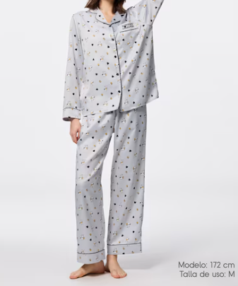 Pijama de GU x Peanuts | Manga Larga y Pantalón Largo