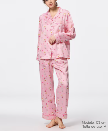 Pijama de GU x Peanuts | Manga Larga y Pantalón Largo