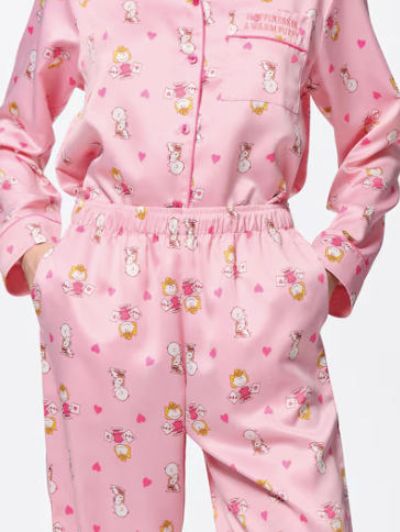 Pijama de GU x Peanuts | Manga Larga y Pantalón Largo