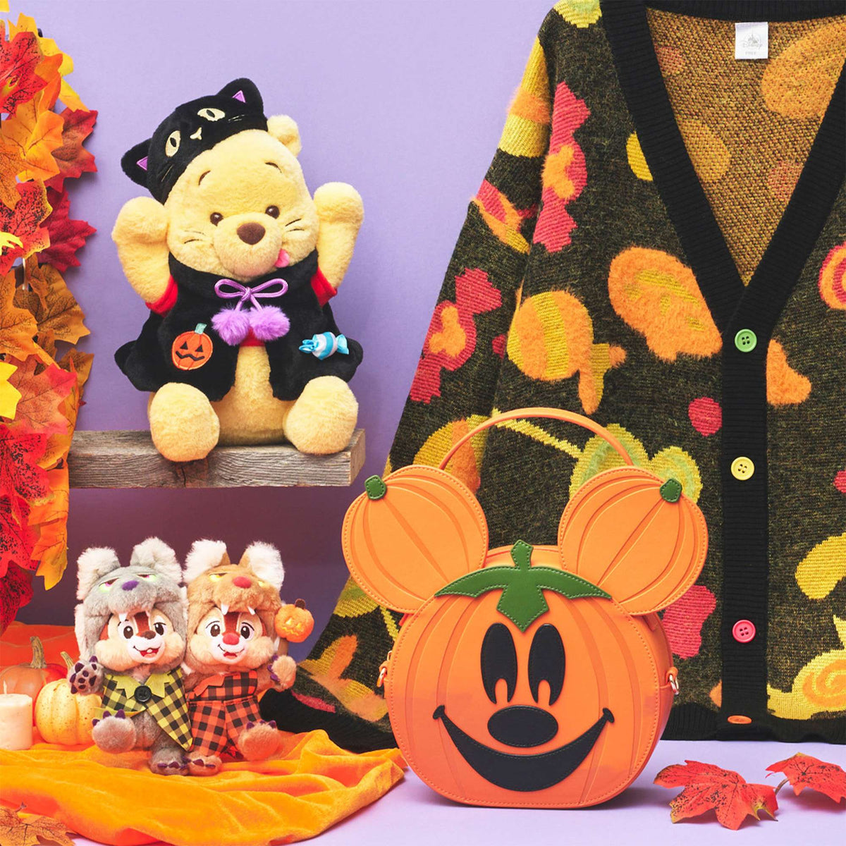 Disney Halloween – Llavero de Peluche Chip & Dale