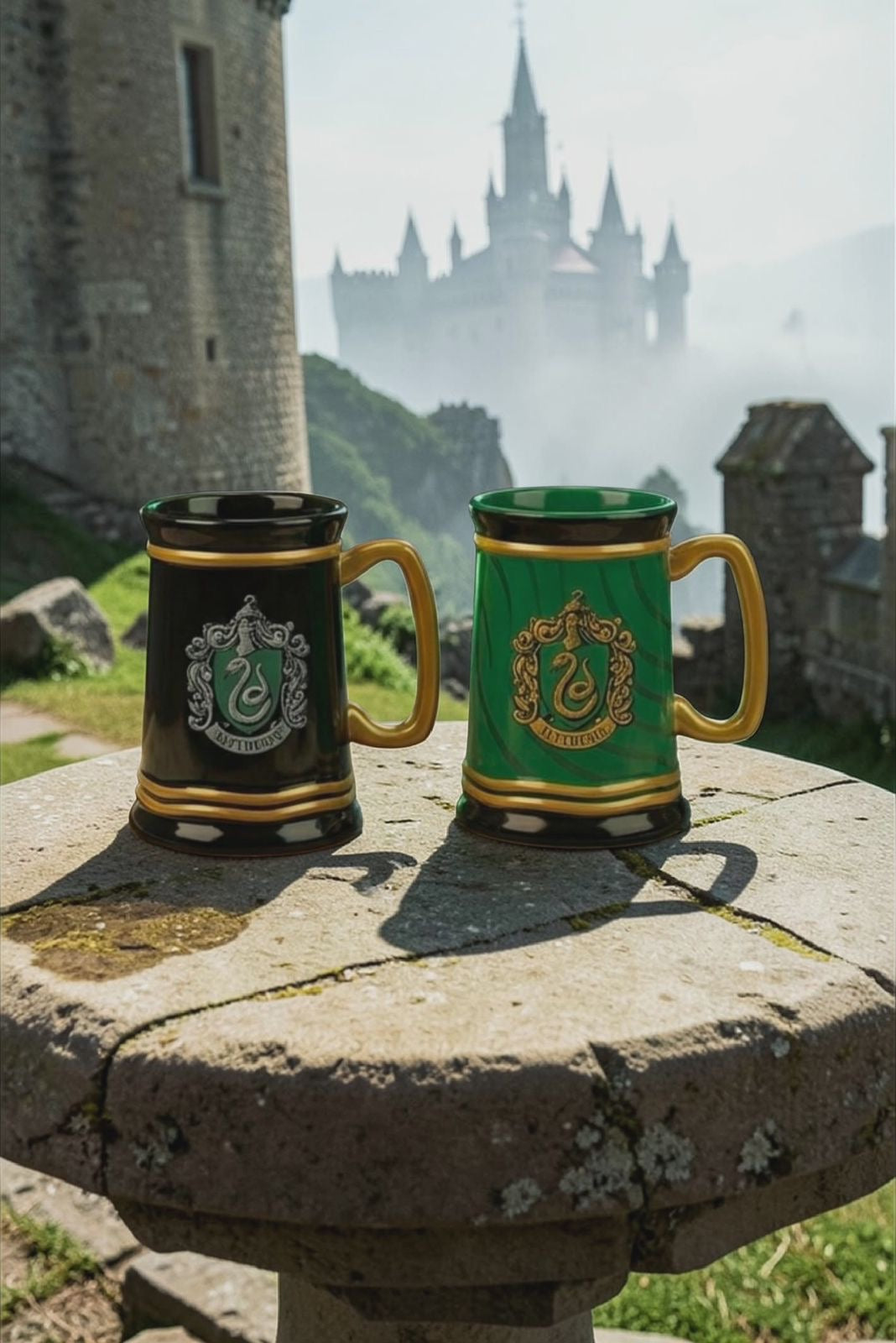 Taza Mágica Slytherin Harry Potter que Cambia de Color con Calor | Caja de Regalo