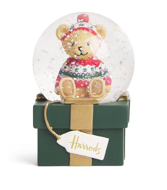 Harrods Christmas Bear 2026 Snow Globe