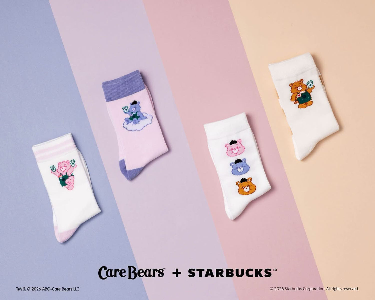 Starbucks x Care Bears 2026 | Cozy Socks Set 🧸🌈