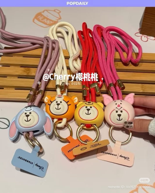 Accesorio celular blind box Winnie Pooh x Starbucks