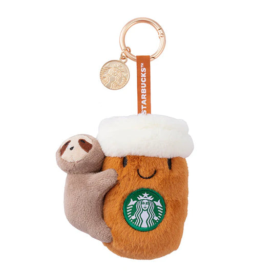 Llavero de peluche Perezoso abrazando café Starbucks Taiwan 2026 summer1 season series