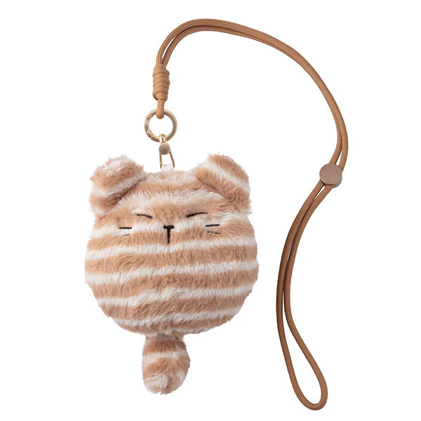 Monedero con identificación de gato a rayas marrones Starbucks Taiwan 2026 summer1 season series
