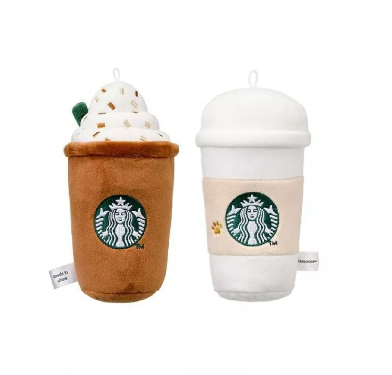 Starbucks Korea Buddy 2024 co-brand dos peluches chillones en forma de café