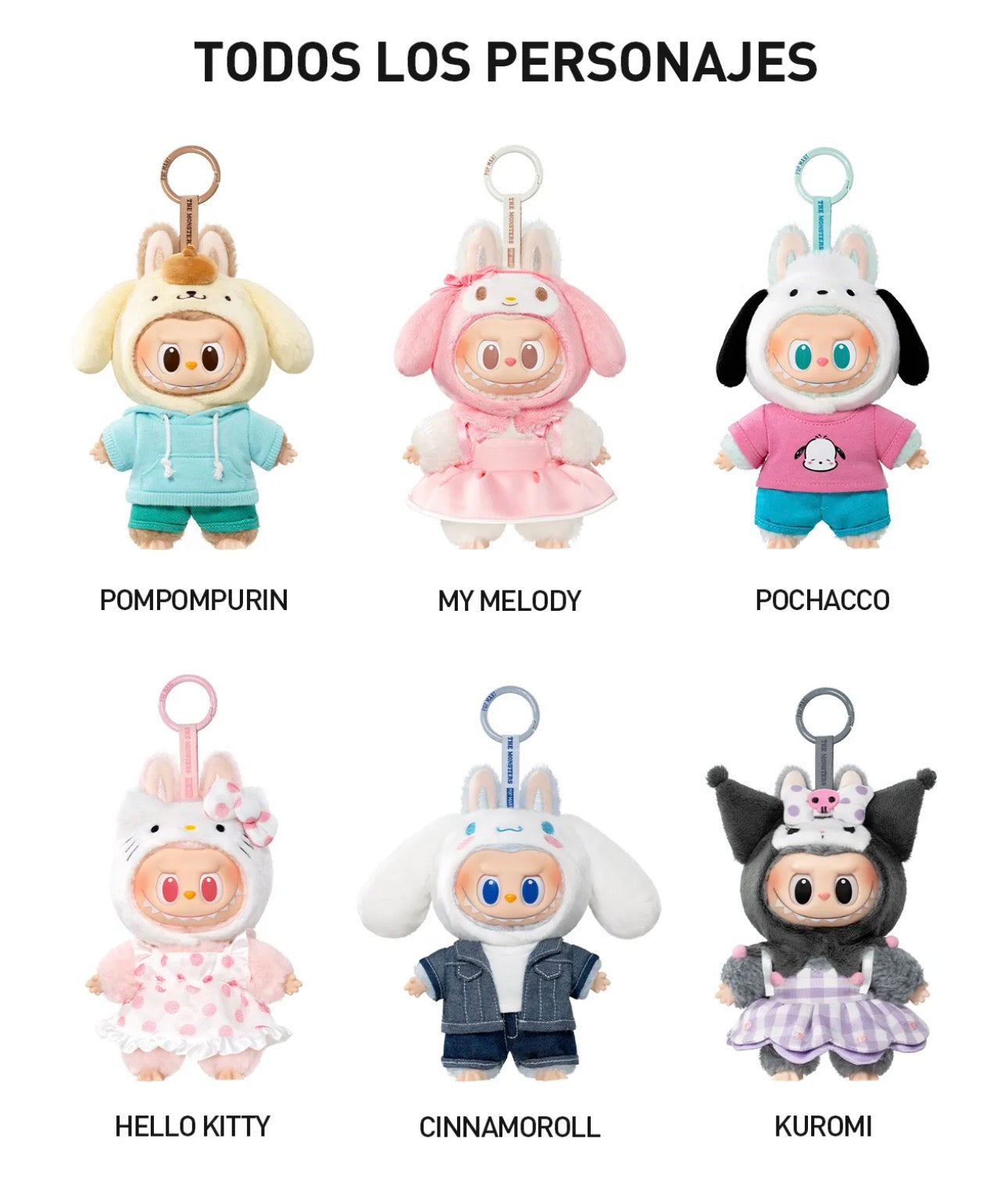 POP MART LABUBU THE MONSTERS X Sanrio Characters Series Vinyl Plush Doll Blind Box