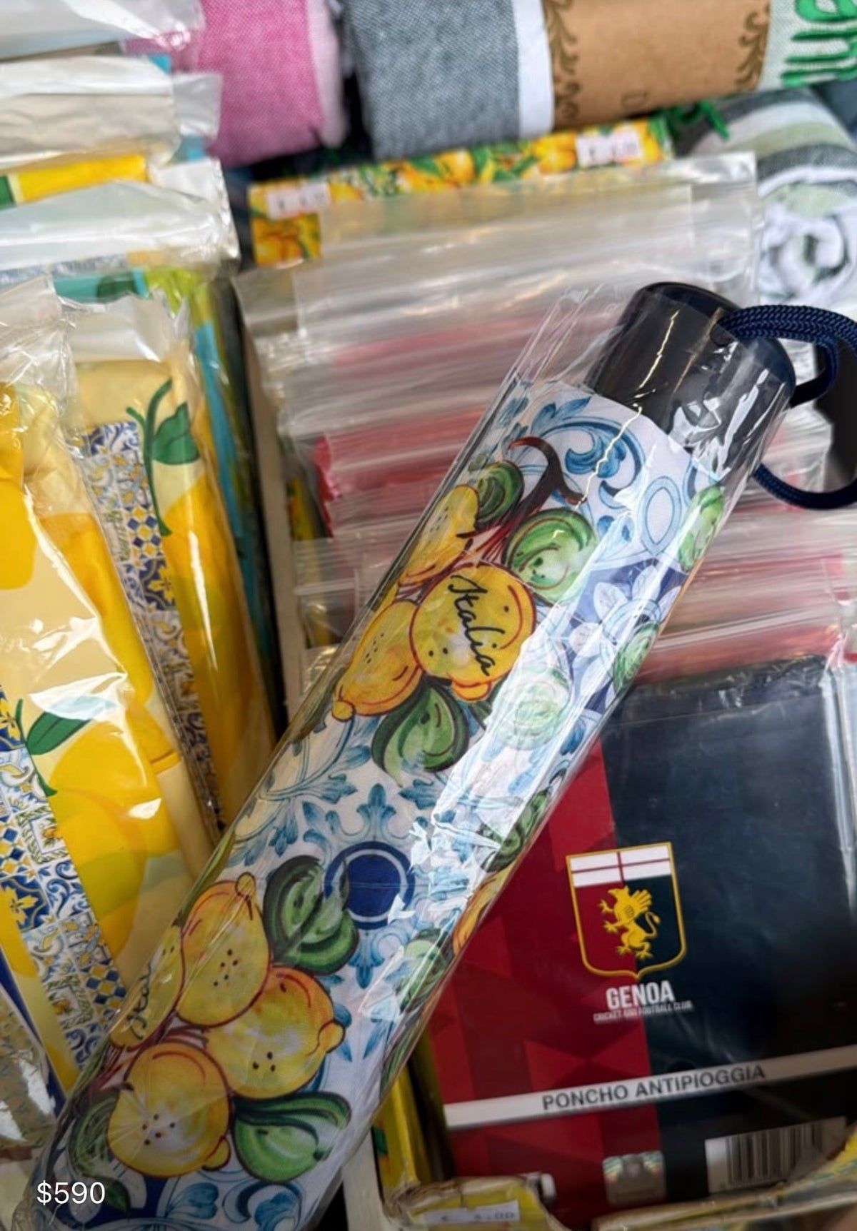 Paraguas limones