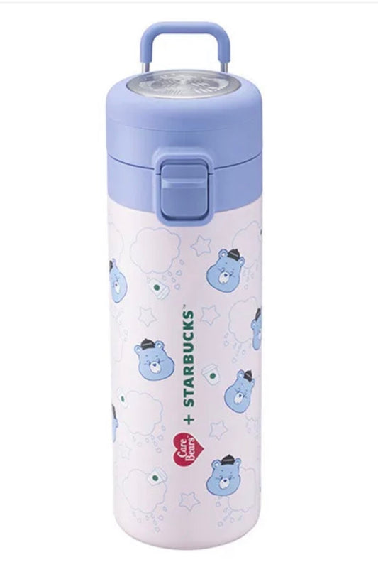 Starbucks x Care Bears 2026 | Uninhibited Bear Stainless Steel Flip-Lid Bottle 503 ml 🧸💚