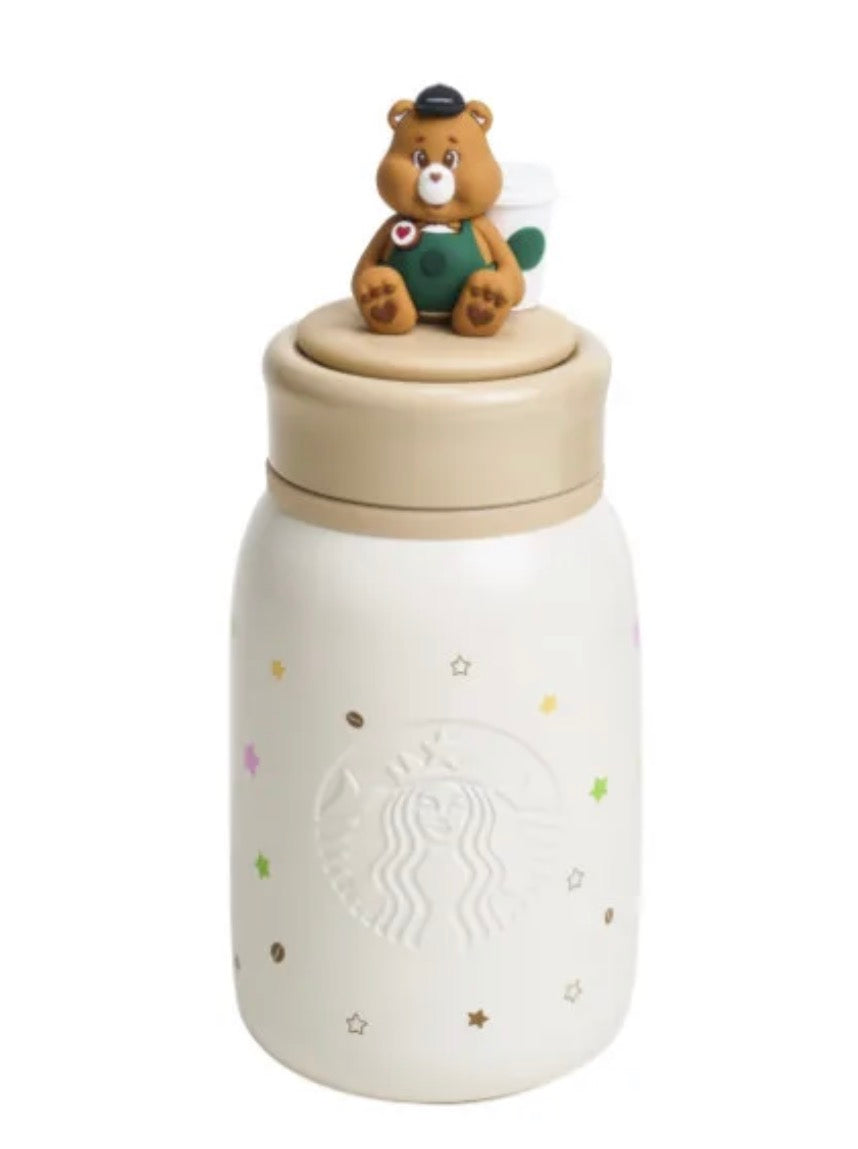 Starbucks x Care Bears 2026 | Tenderheart Bear Stainless Steel Water Bottle 355 ml 🧸🤎