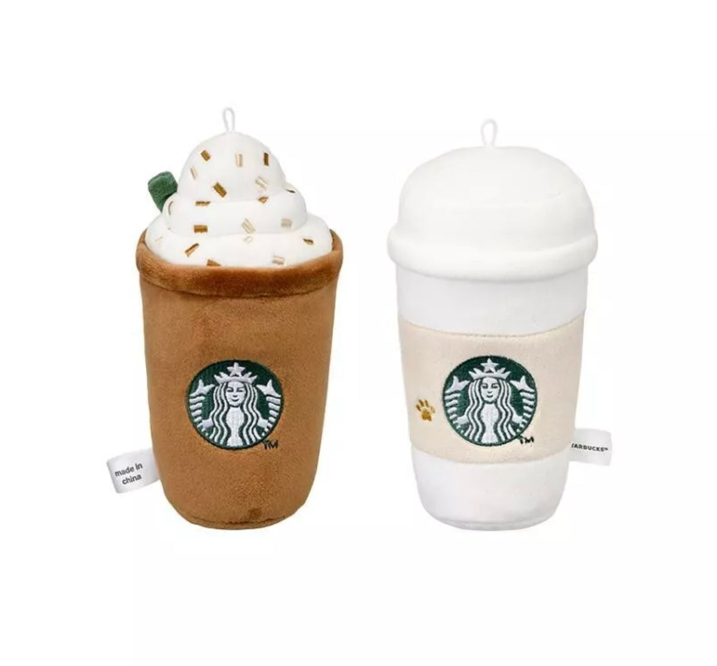 Starbucks Korea Buddy 2024 co-brand dos peluches chillones en forma de café