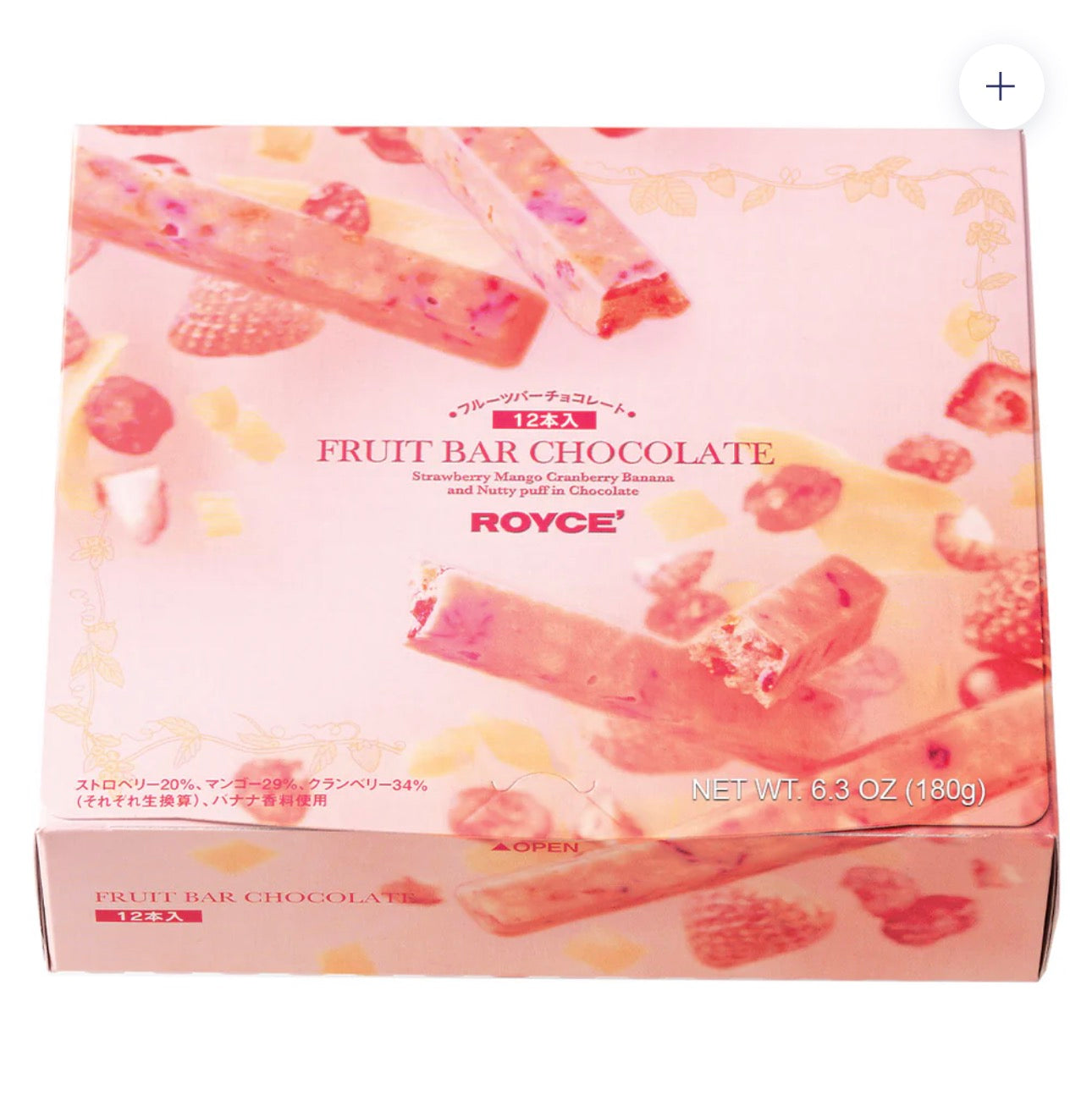 Royce Fruit Bar Chocolate (12 Pcs) Japan Goods