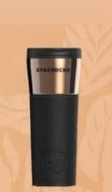 Termo acero negro con dorado aniversario 22 Malasia