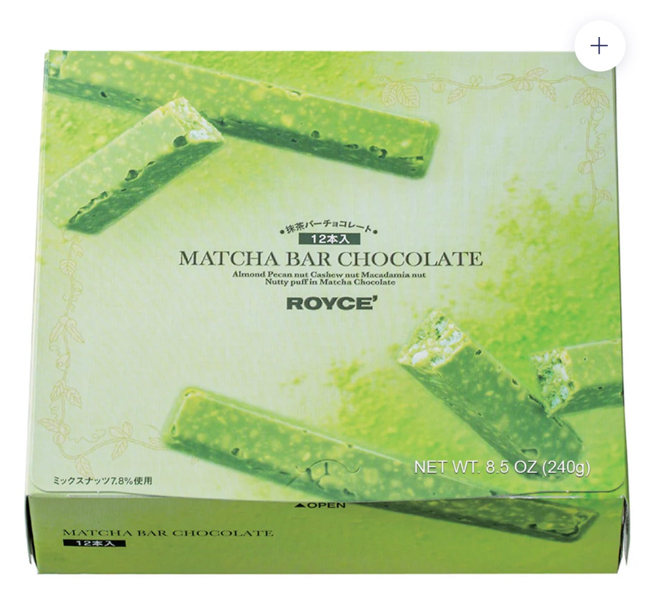 Royce Matcha Bar Chocolate (12 Pcs) Japan Goods