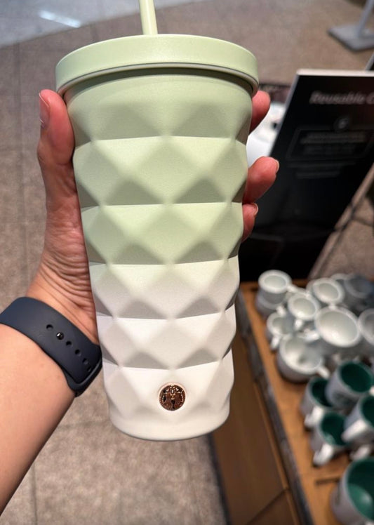 Vaso de acero inoxidable verde Europa 2026