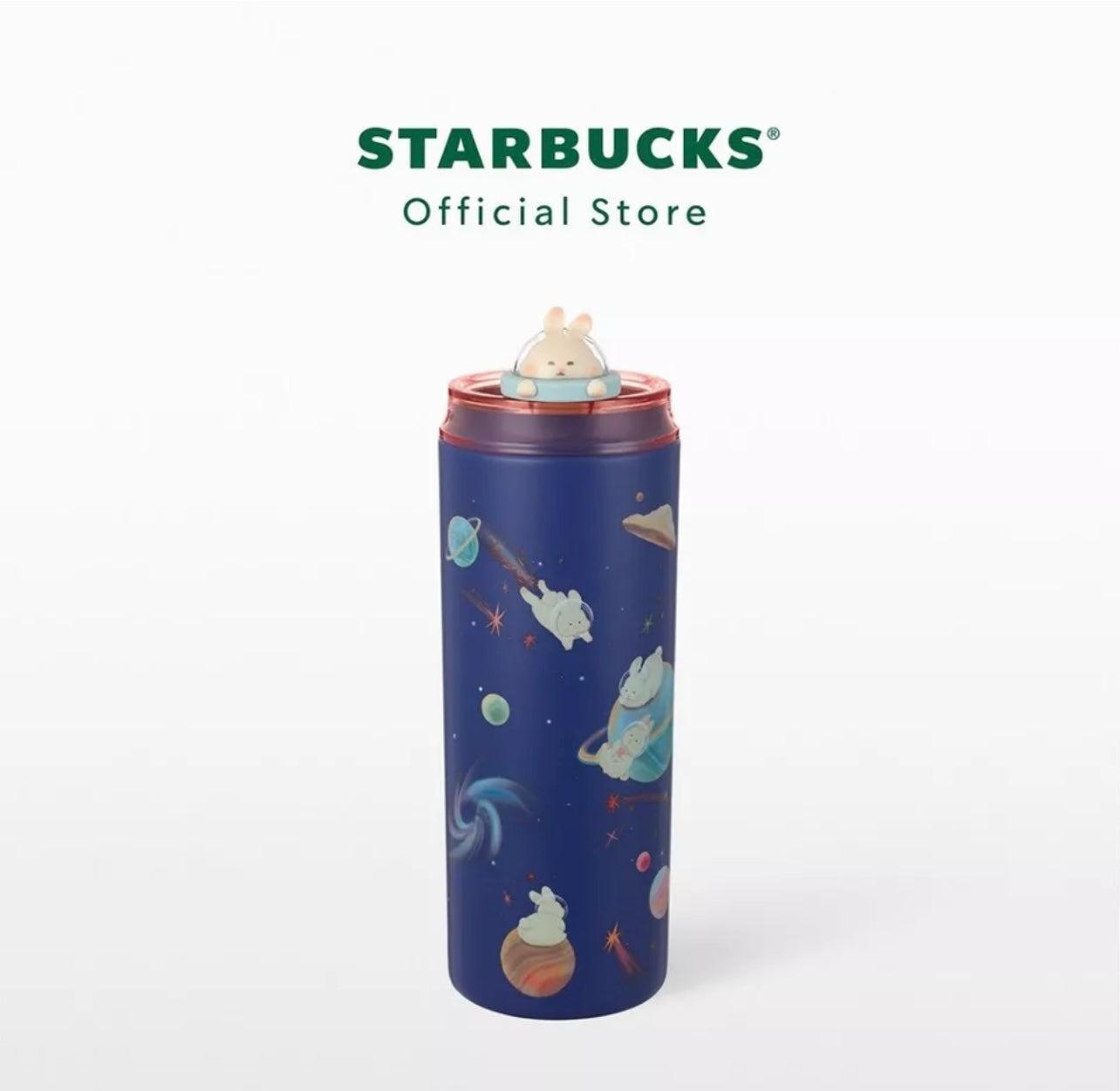 Vaso Tumbler de Acero Inoxidable Starbucks Astro Bunny de 19oz: Diseño Celestial para Tu Hidratación Diaria