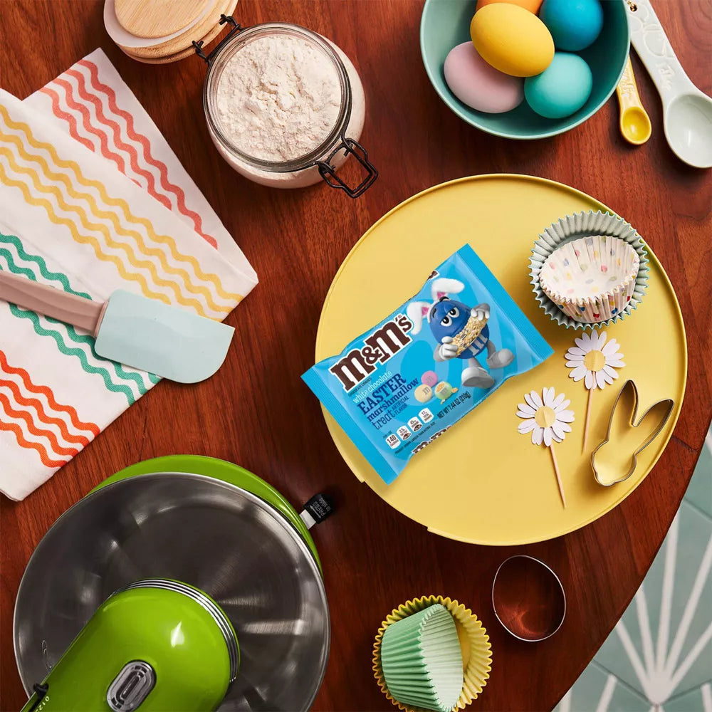 M&M'S White Chocolate Easter Marshmallow Treat Candy Easter Basket Stuffer - 7.44 Oz