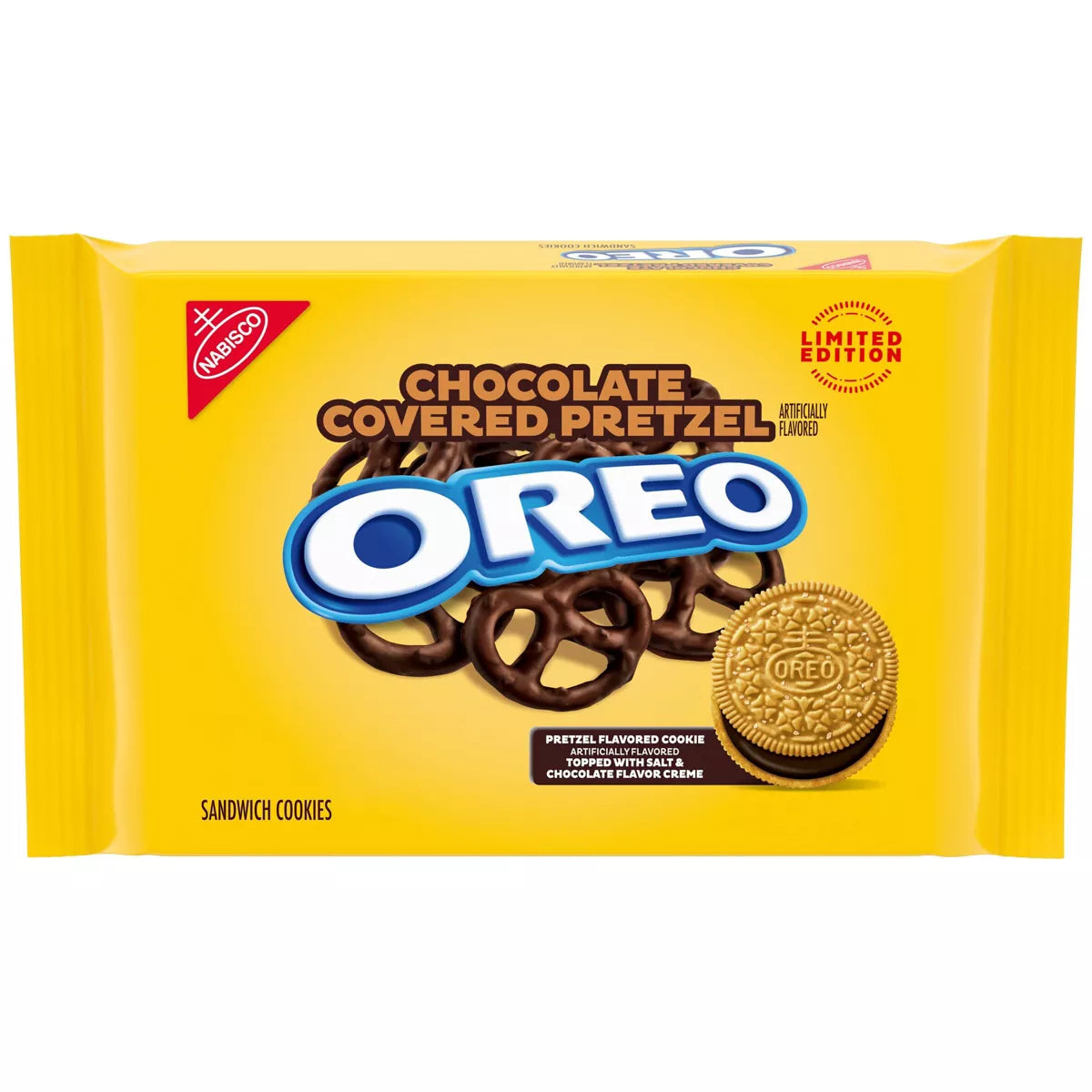 Galletas Oreo de pretzel cubiertas de chocolate US Goods