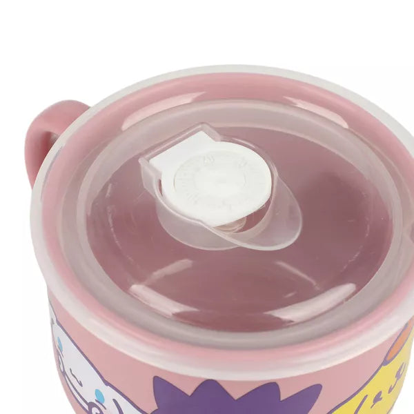 Taza para Sopa con Tapa de Ceramica Hello Kitty & Friends 20 Oz