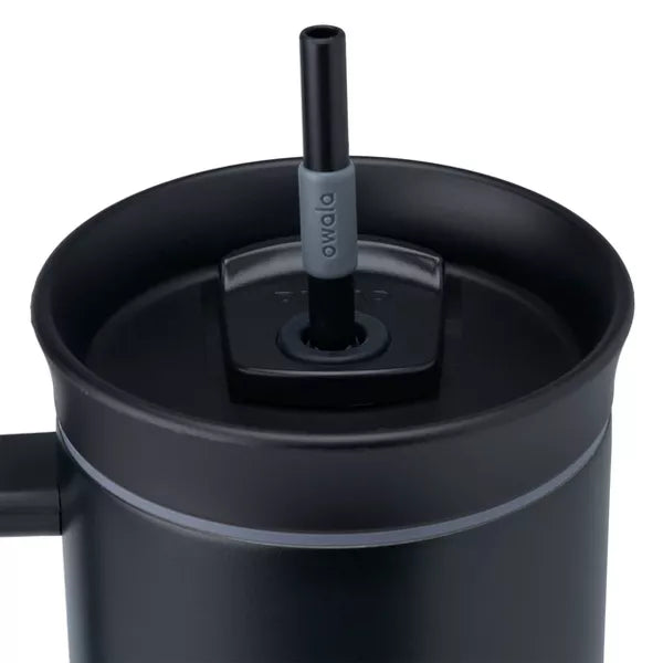 Termo de Acero Inoxidable con Popote Owala 40oz Panther Paw