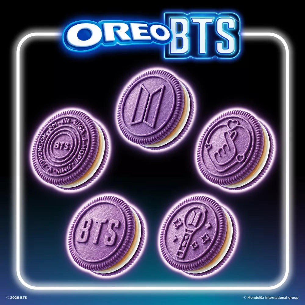 Oreo BTS Sandwich Cookies Brown Sugar Pancake Flavor Creme Limited Edition - 10.68oz