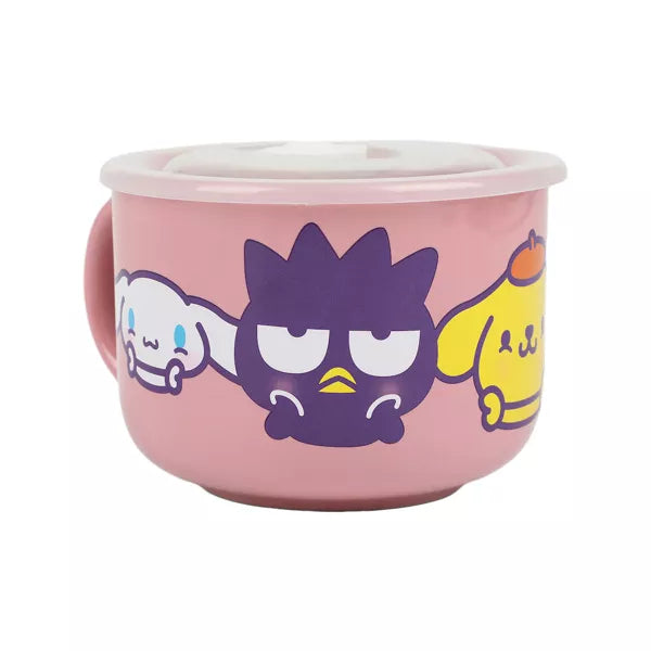 Taza para Sopa con Tapa de Ceramica Hello Kitty & Friends 20 Oz