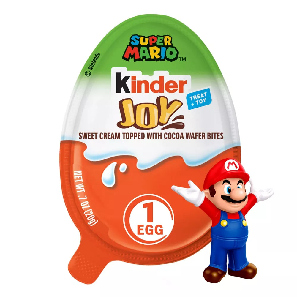 Super Mario Kinder Joy Egg (Assortment May Vary) Candy - 0.7oz US Goods