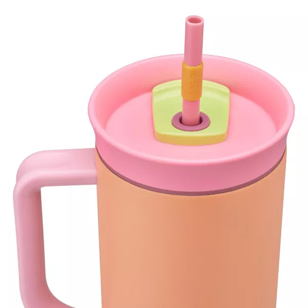 Termo de Acero Inoxidable con Popote Owala 40oz Tangy Tango