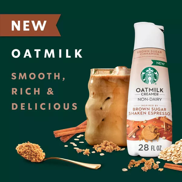 Starbucks Creamer Oat Brown Sugar Cinnamon Creamer - 28 fl oz