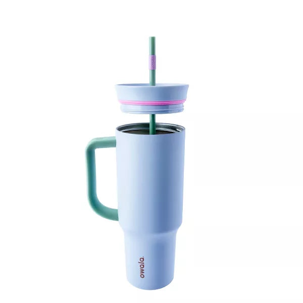 Termo de Acero Inoxidable con Popote Owala 40oz Lilac Purple