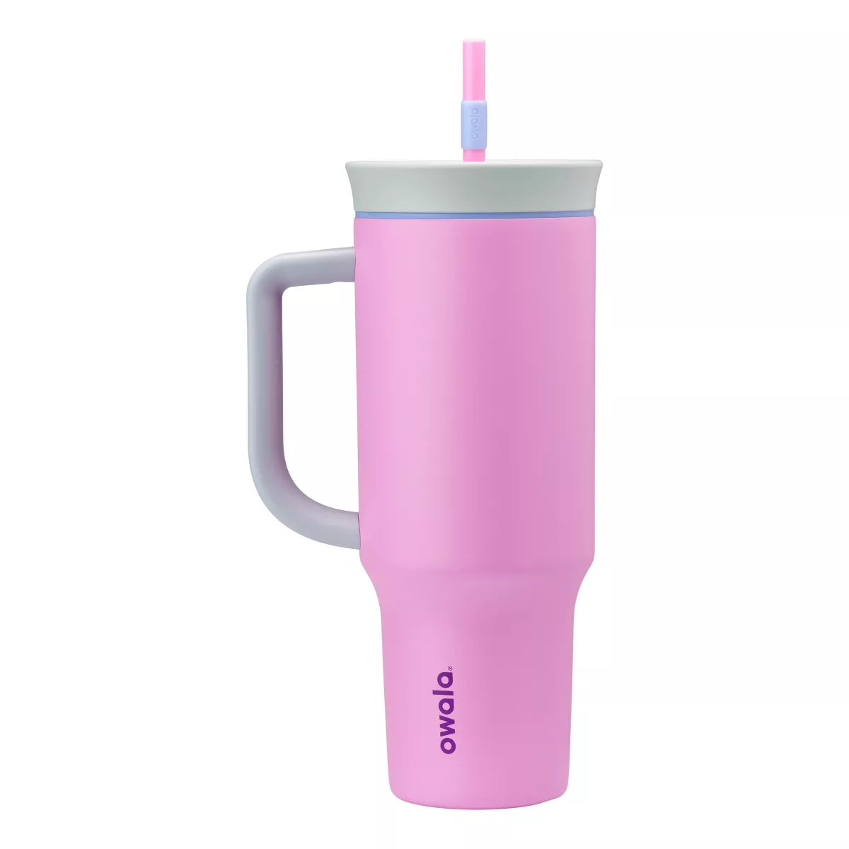 Termo de Acero Inoxidable con Popote Owala 40oz Electric Orchid