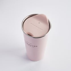 Vaso de acero inoxidable rosa pastel de 16 oz Starbucks Hong Kong