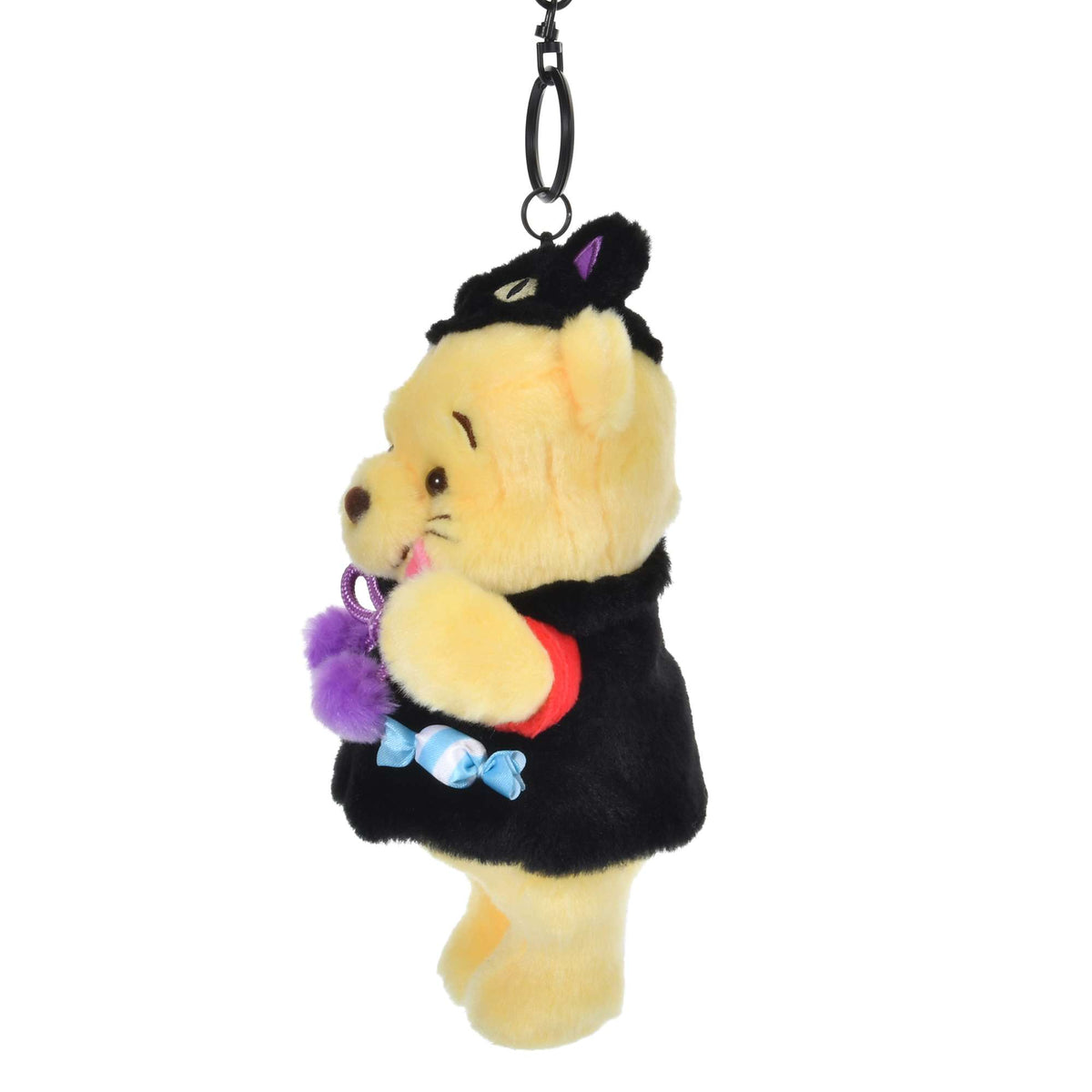 🖤 Disney Japan Winnie the Pooh Halloween Black Cat Plush Keychain | Llavero de Pooh