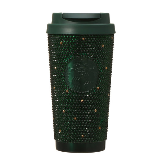 Vaso de acero inoxidable Holiday 2025 Rhinestone 473ml